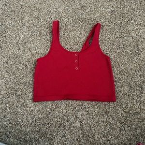 red crop tank